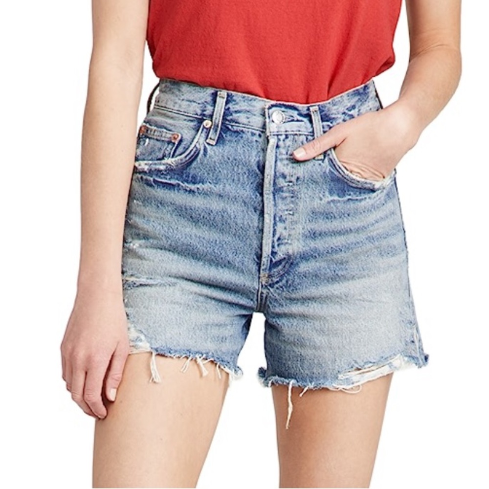 Agolde Dee ultra high rise short in ricochet